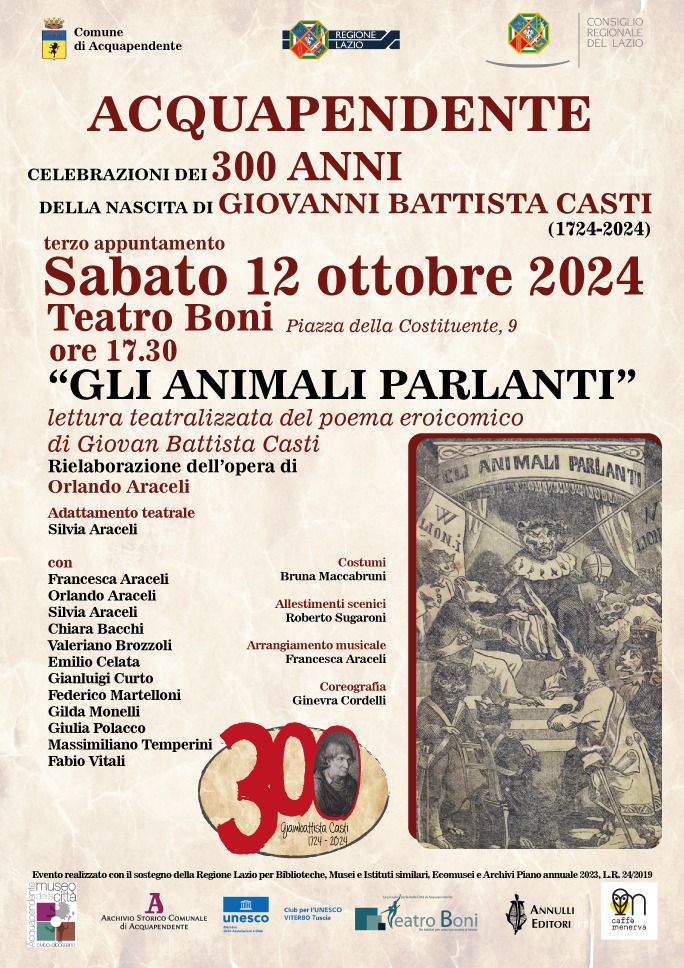 Gli animali parlanti - lettura teatralizzata del poema del Casti